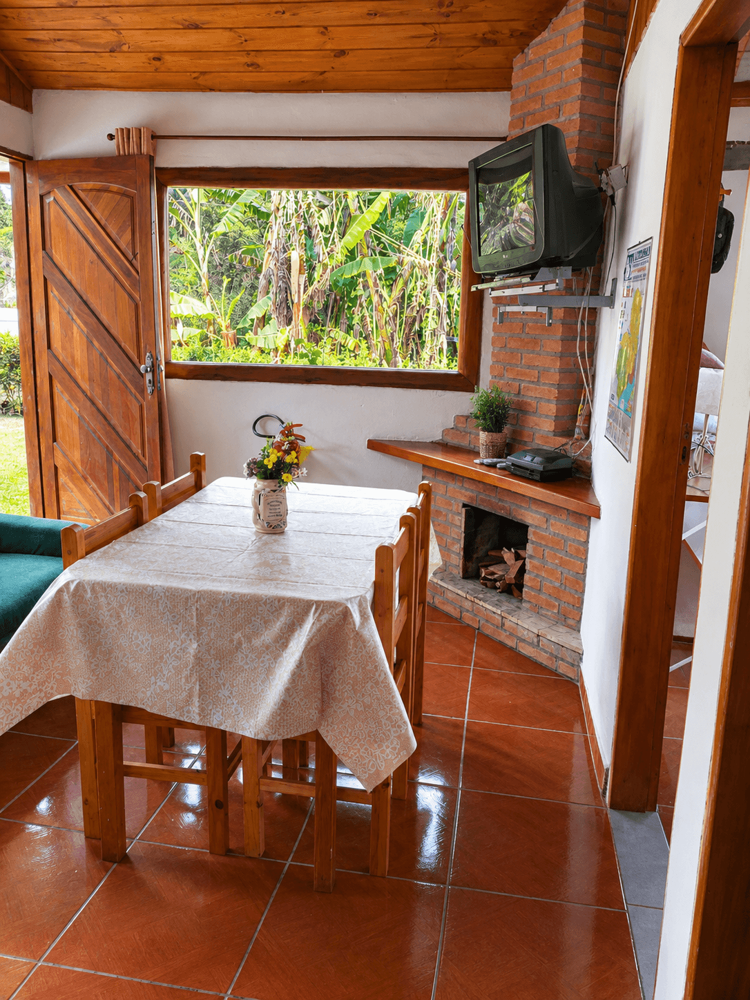 Sala com lareira
